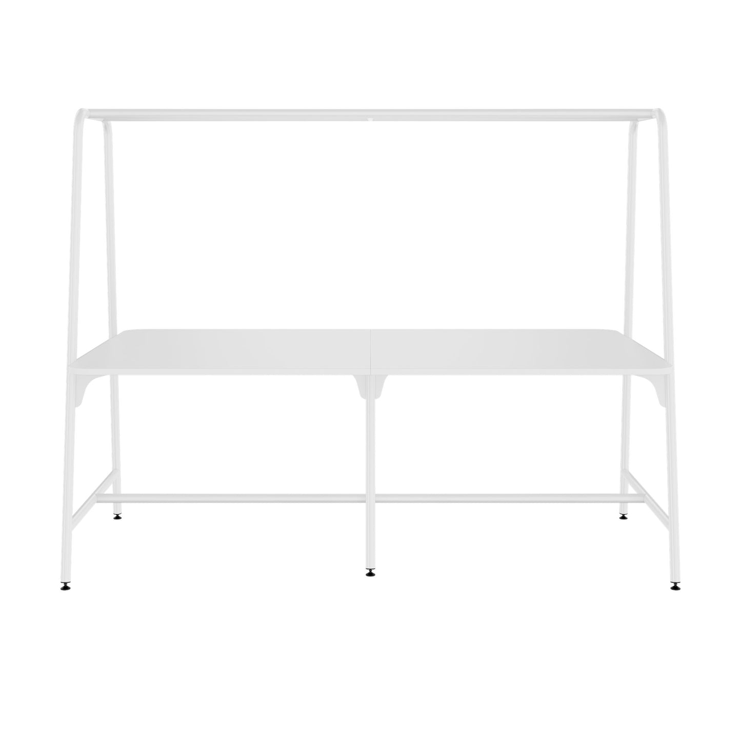 ROUND Multipurpose Tisch | 2400 - 2800  x 740 - 1050 mm, Weiss
