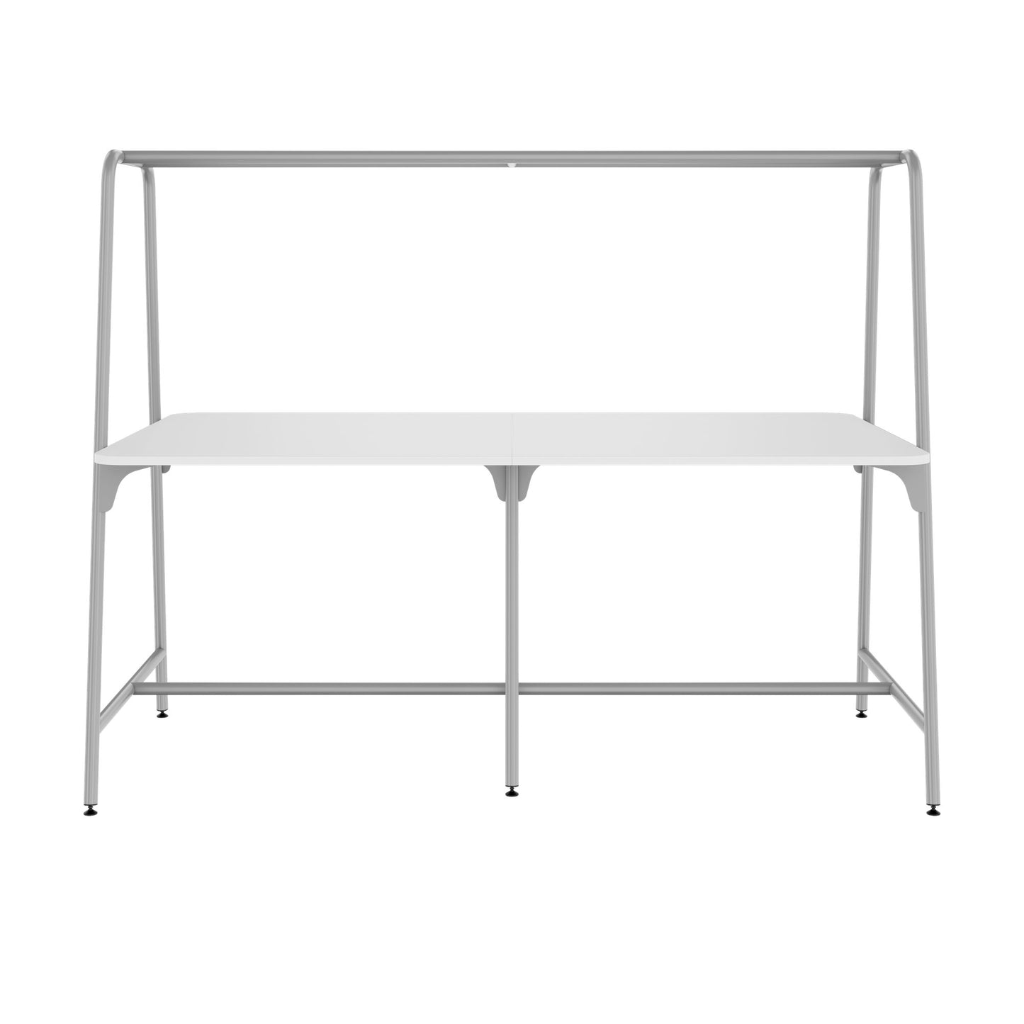 ROUND Multipurpose Tisch | 2400 - 2800  x 740 - 1050 mm, Weiss