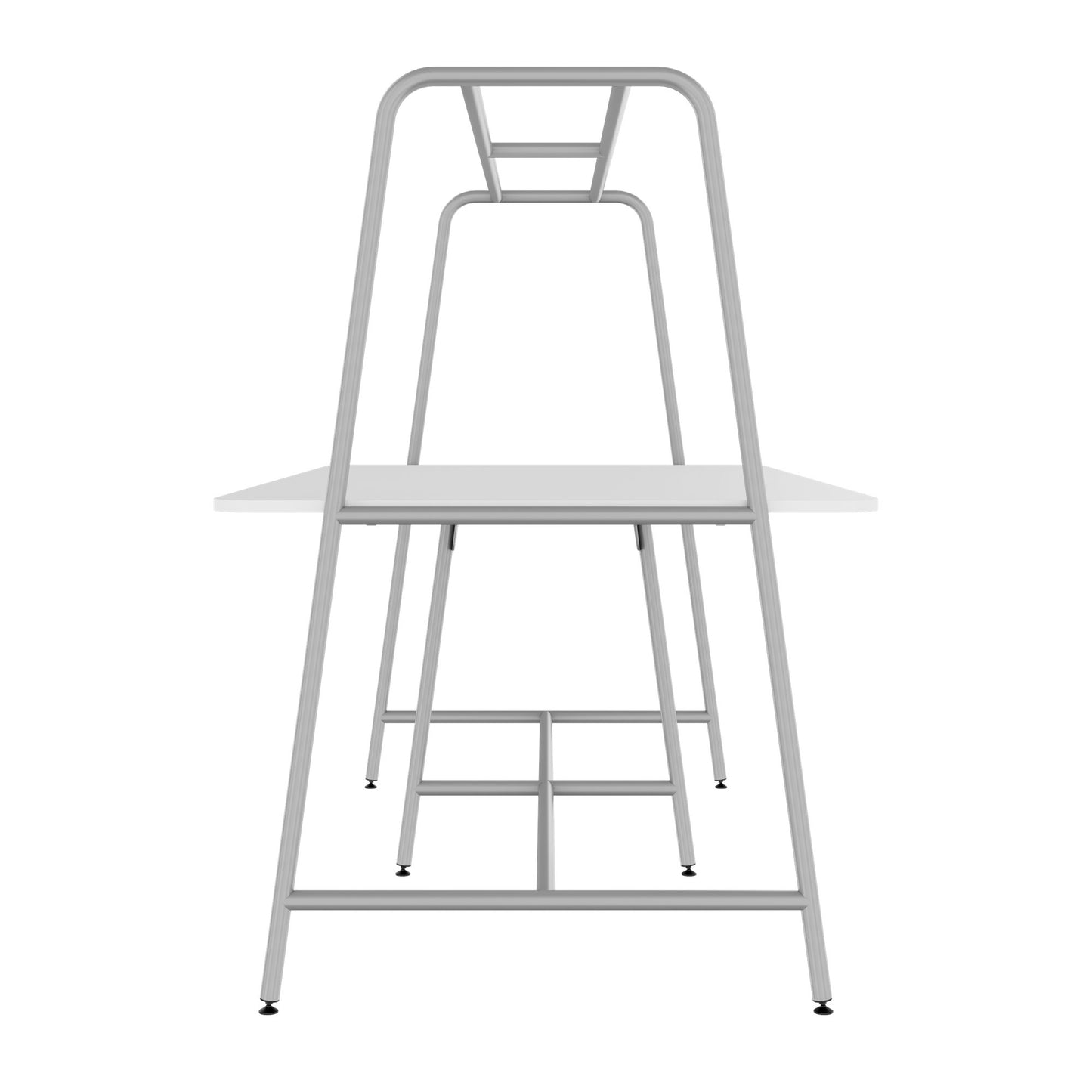 ROUND Multipurpose Tisch | 2400 - 2800  x 740 - 1050 mm, Weiss