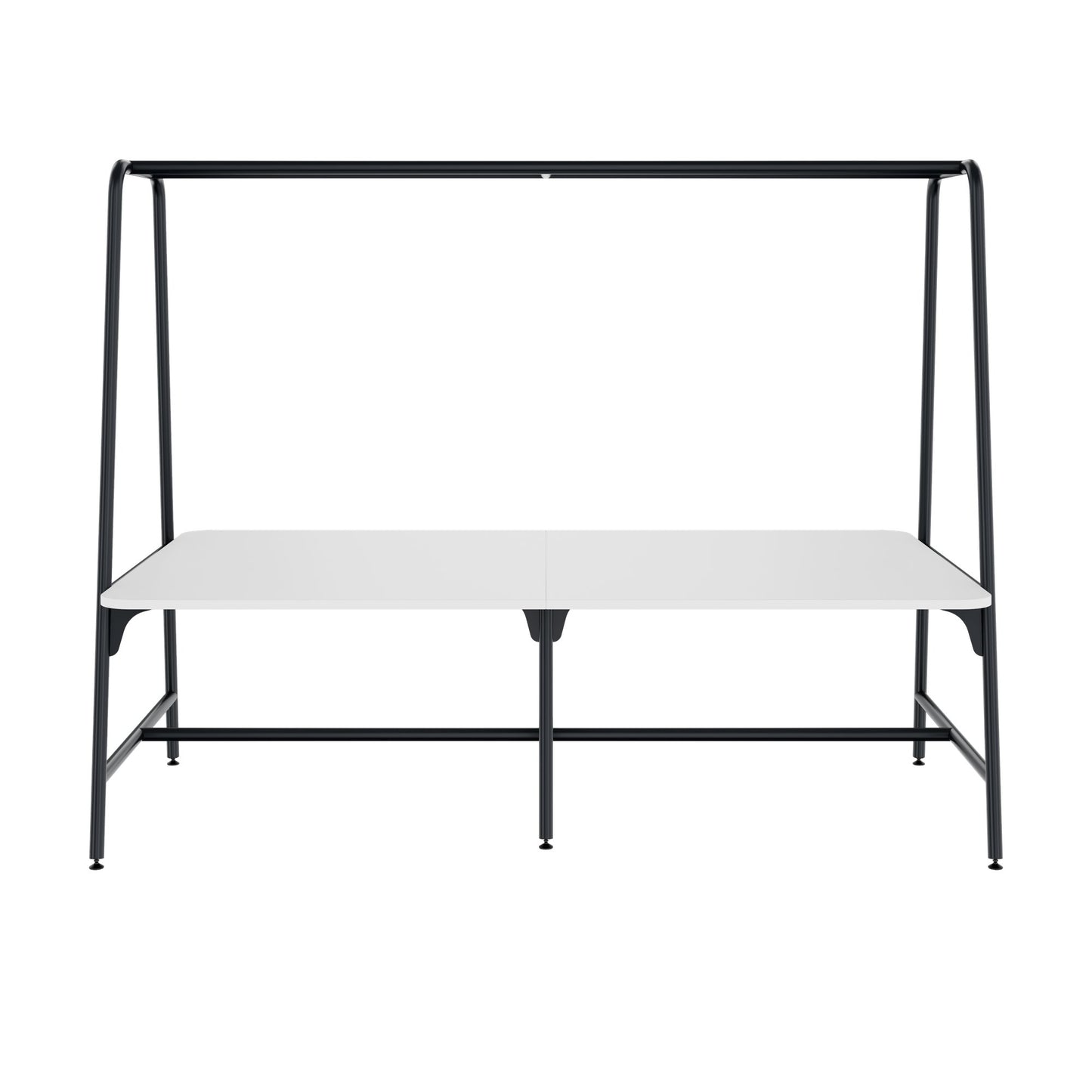 ROUND Multipurpose Tisch | 2400 - 2800  x 740 - 1050 mm, Weiss