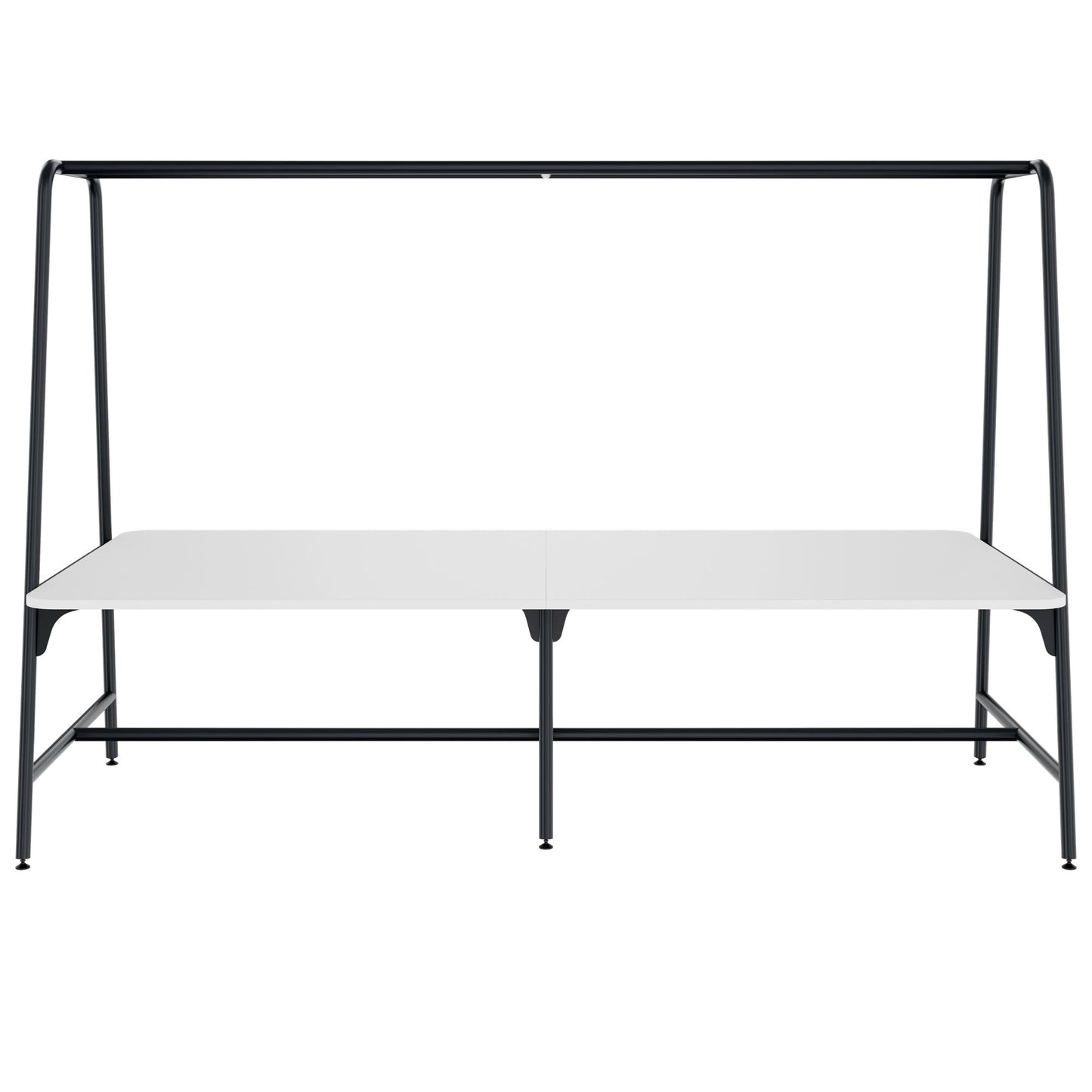 ROUND Multipurpose Tisch | 2400 - 2800  x 740 - 1050 mm, Weiss