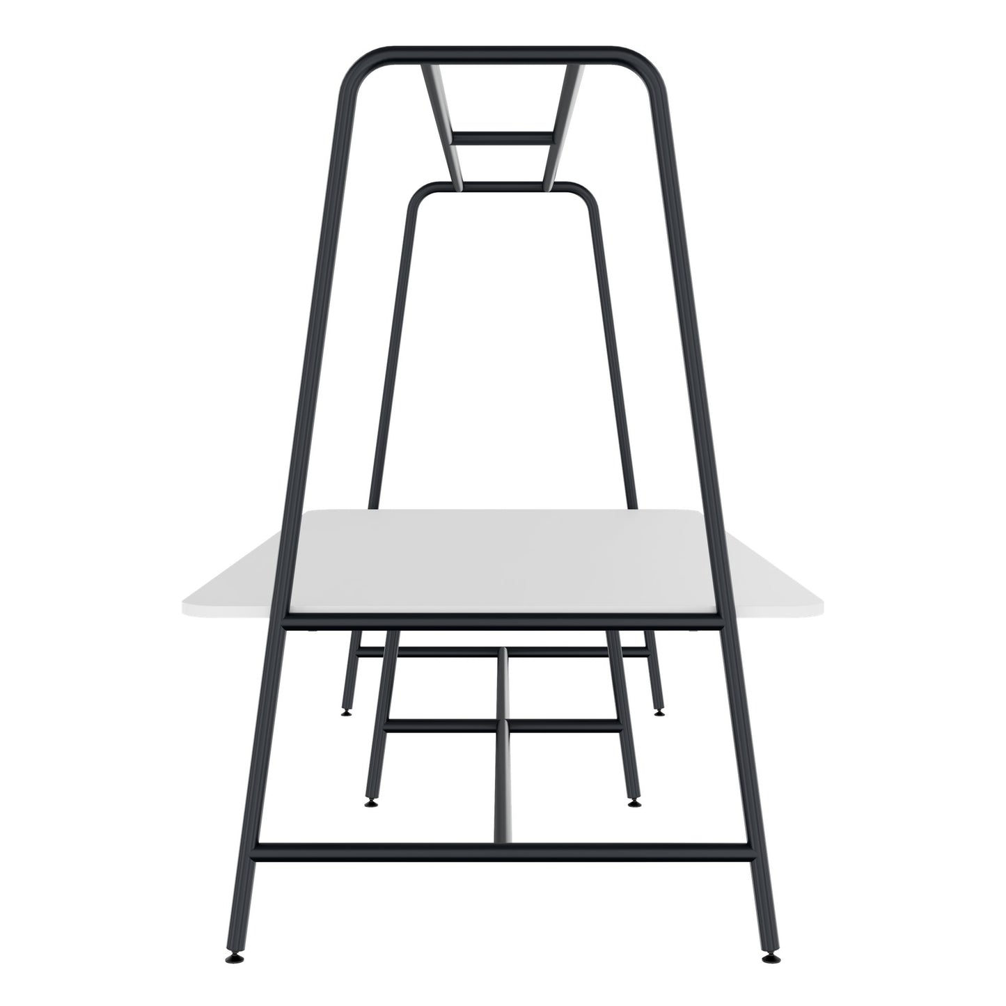 ROUND Multipurpose Tisch | 2400 - 2800  x 740 - 1050 mm, Weiss