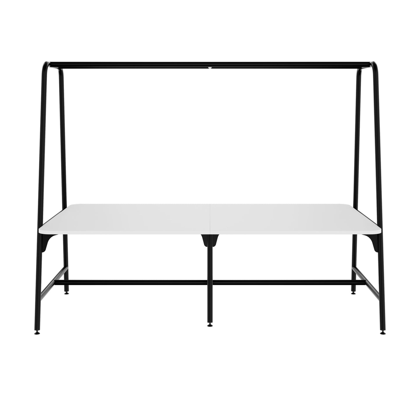 ROUND Multipurpose Tisch | 2400 - 2800  x 740 - 1050 mm, Weiss