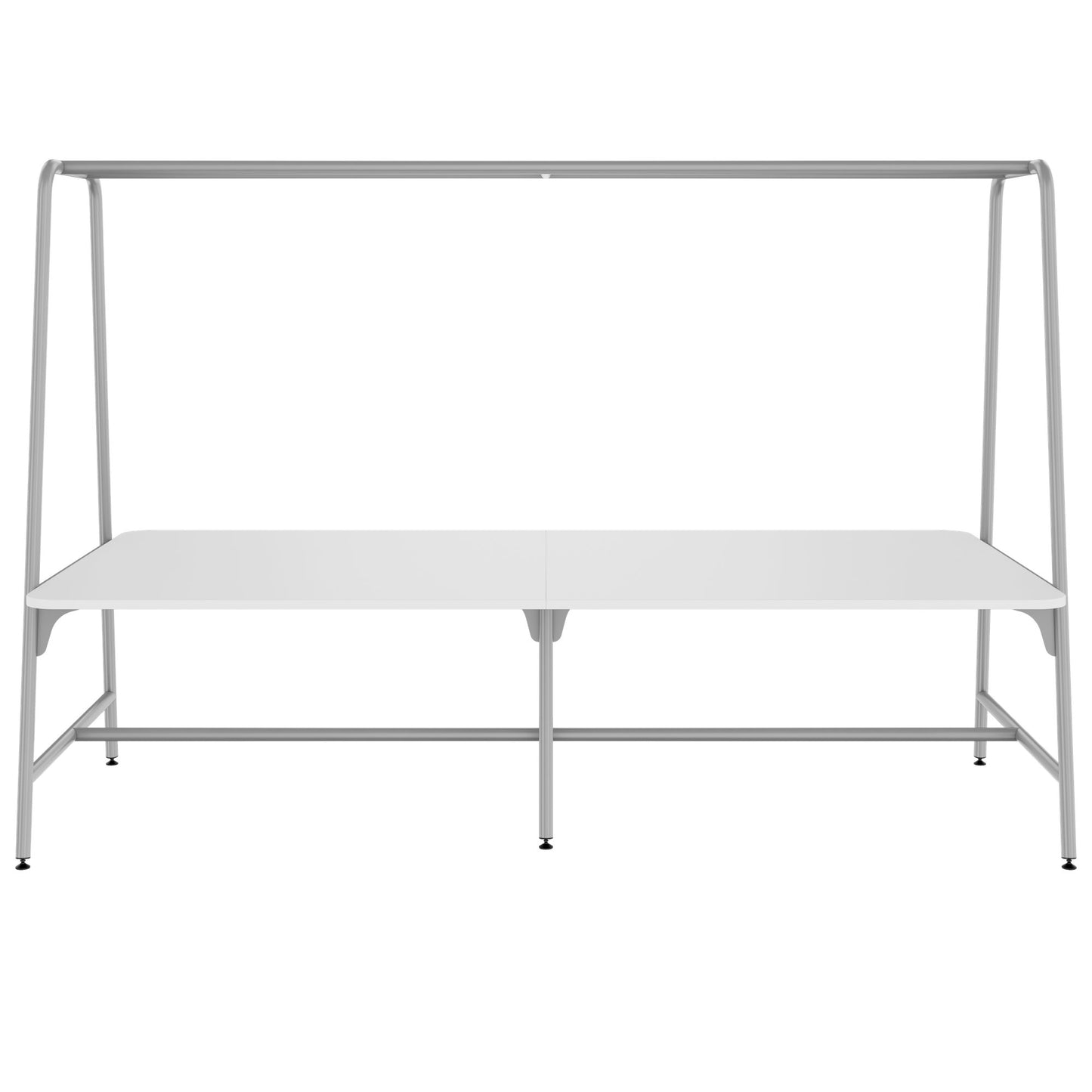 ROUND Multipurpose Tisch | 2400 - 2800  x 740 - 1050 mm, Weiss