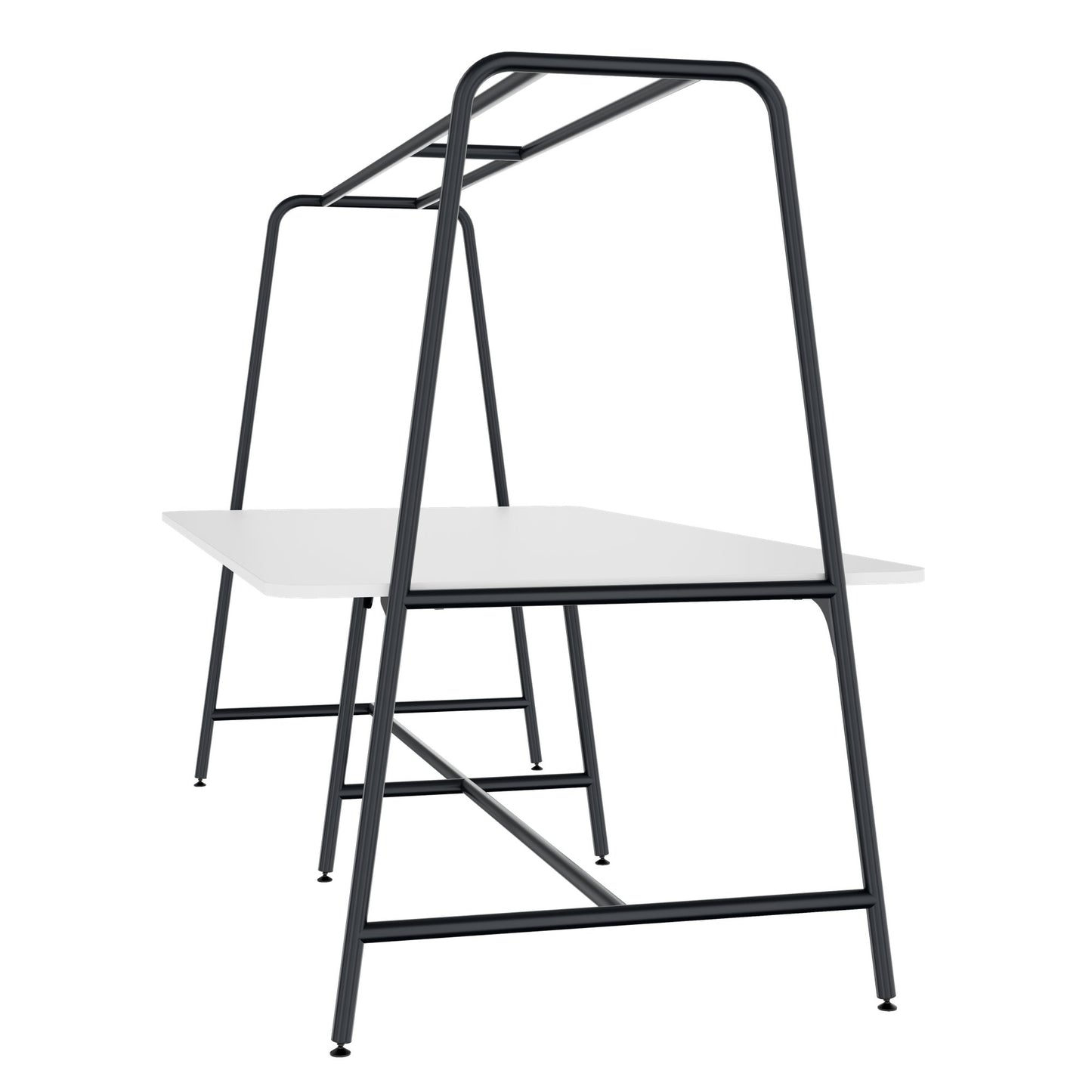 ROUND Multipurpose Tisch | 2400 - 2800  x 740 - 1050 mm, Weiss
