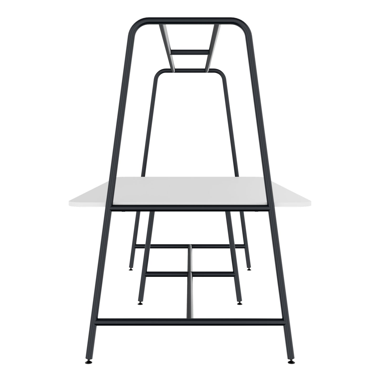 ROUND Multipurpose Tisch | 2400 - 2800  x 740 - 1050 mm, Weiss