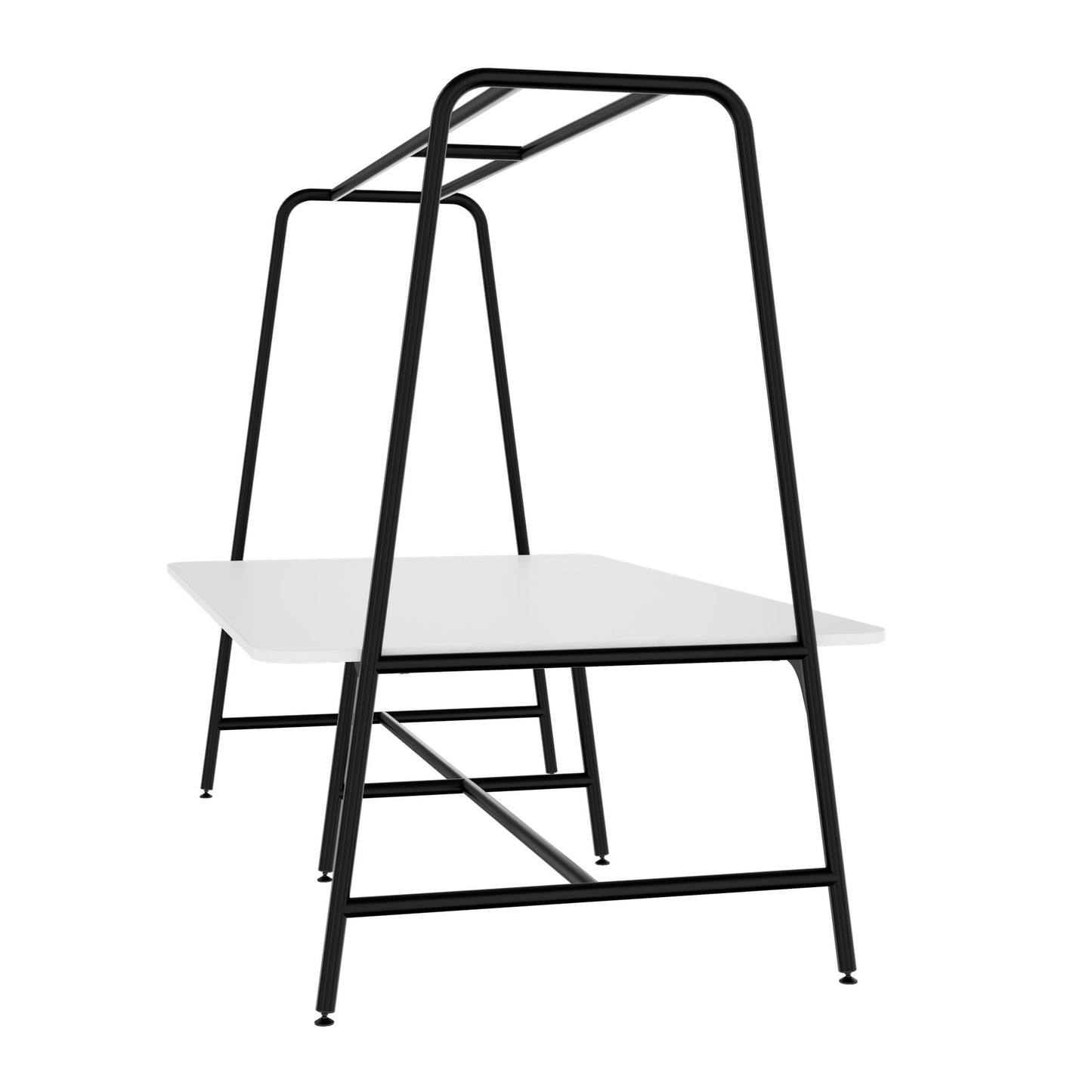 ROUND Multipurpose Tisch | 2400 - 2800  x 740 - 1050 mm, Weiss