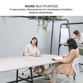 ROUND Multipurpose Tisch | 2400 - 2800 x 740 - 1050 mm, Weiß - 5 Thumbnail Image