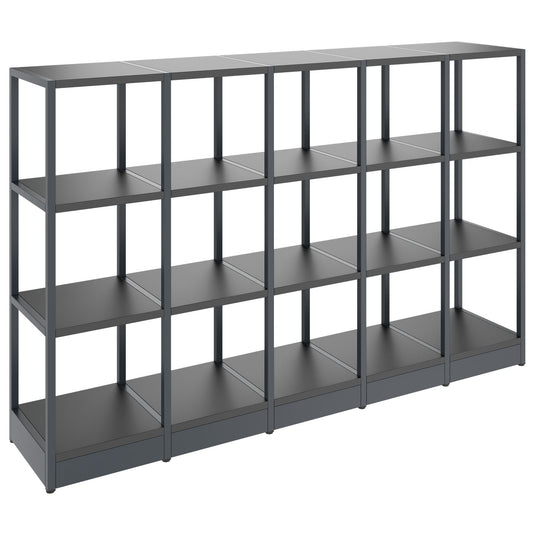ATELLA Cabinet scaffale | 3 Oh, 1960 x 1255 mm, antracite