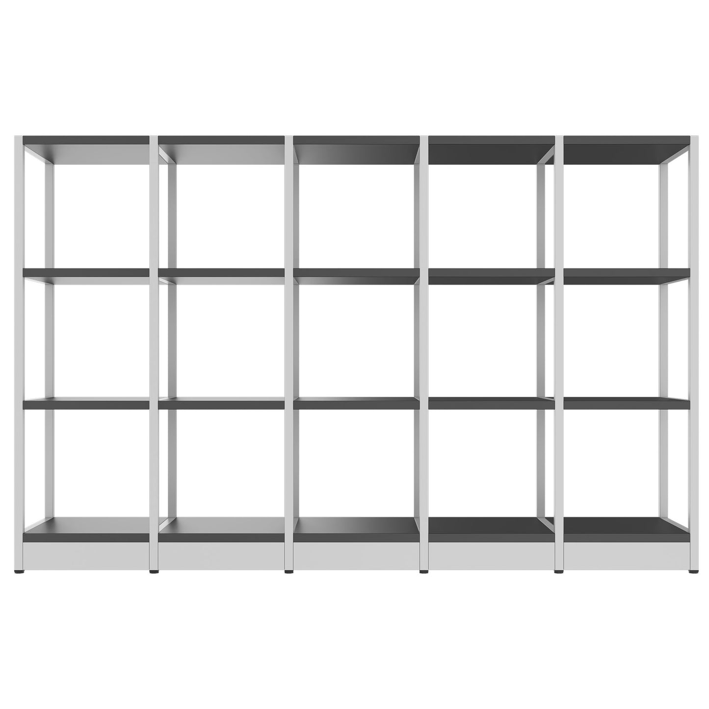 ATELLA Armoire d'étagère | 3 oh, 1960 x 1255 mm, anthracite