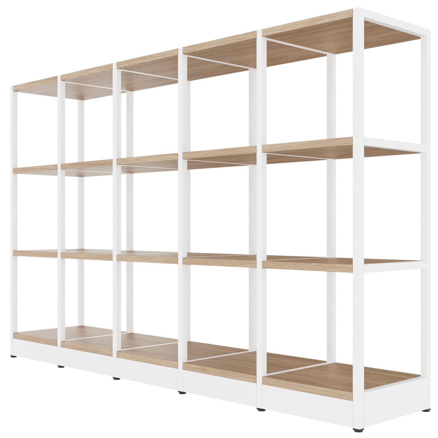 ATELLA Armoire d'étagère | 3 oh, 1960 x 1255 mm, chêne ambre