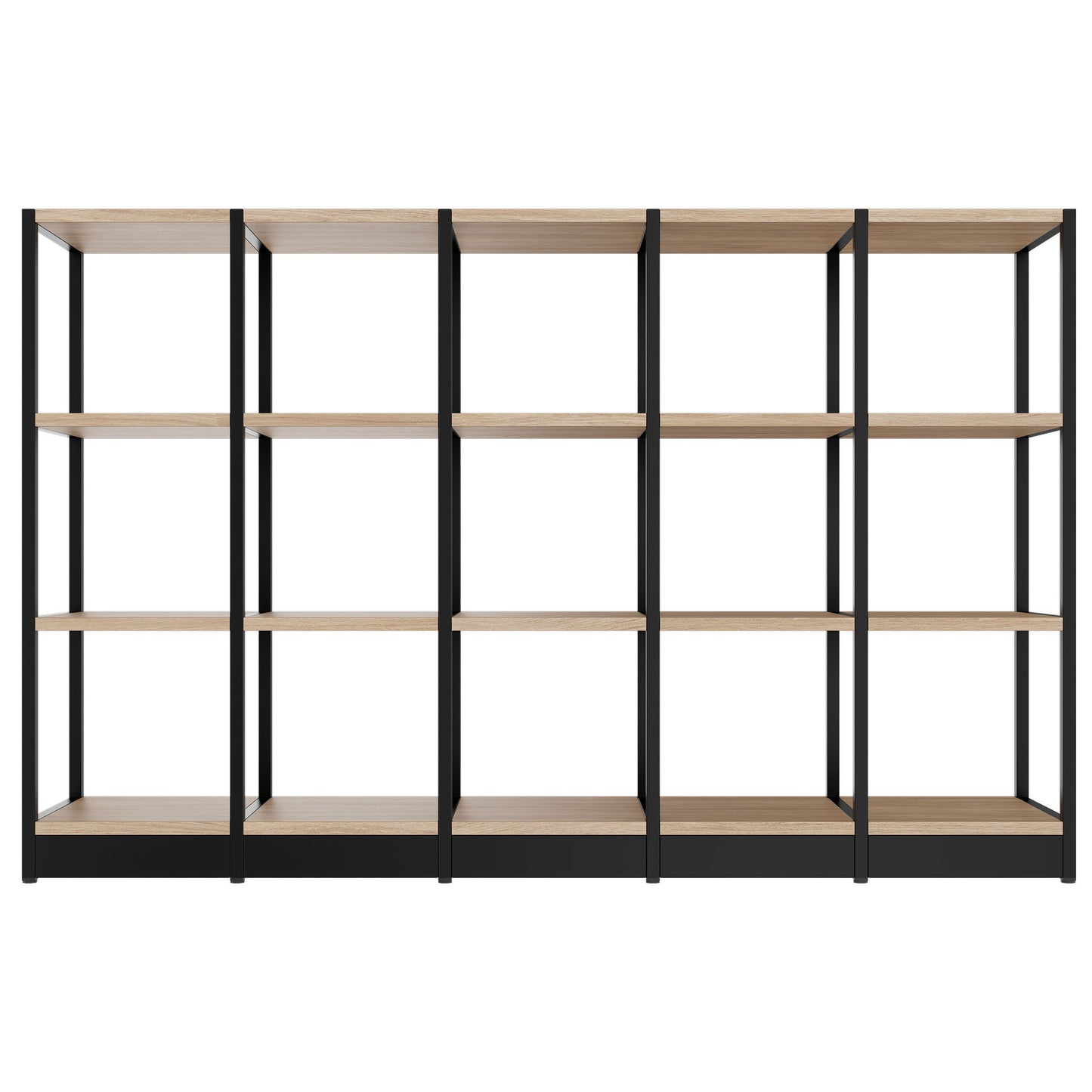 ATELLA Armoire d'étagère | 3 oh, 1960 x 1255 mm, chêne ambre