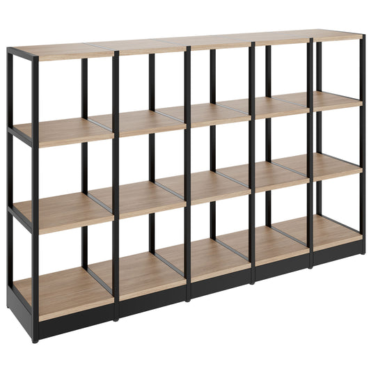 ATELLA Cabinet scaffale | 3 Oh, 1960 x 1255 mm, quercia ambra