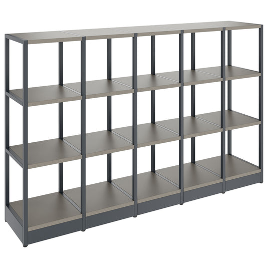 ATELLA Cabinet scaffale | 3 Oh, 1960 x 1255 mm, cubanite grigio