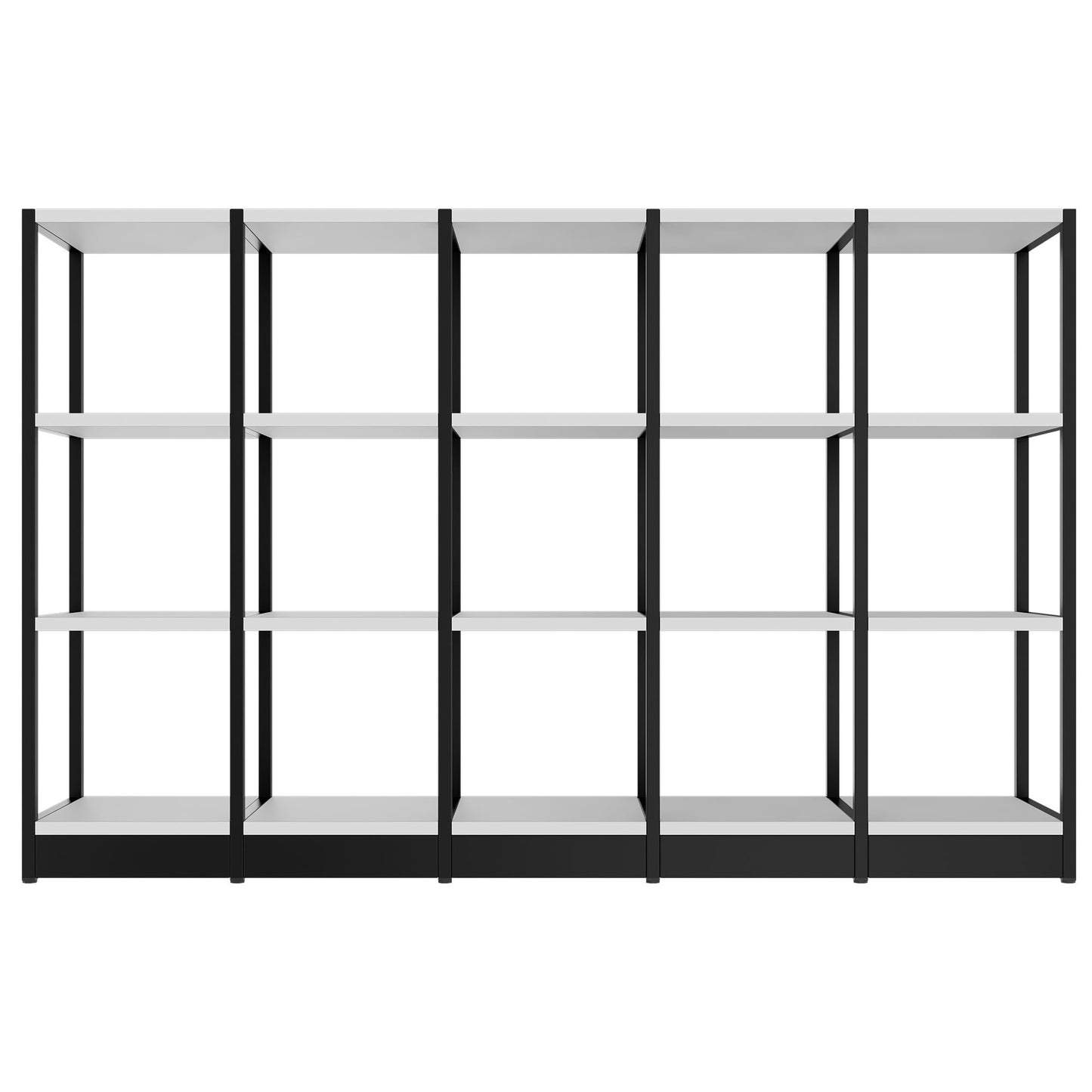 ATELLA Armoire d'étagère | 3 oh, 1960 x 1255 mm, gris perlé