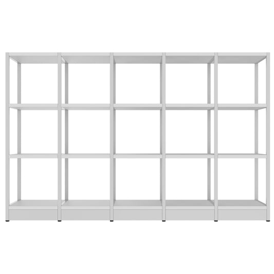 ATELLA Cabinet scaffale | 3 Oh, 1960 x 1255 mm, grigio perla