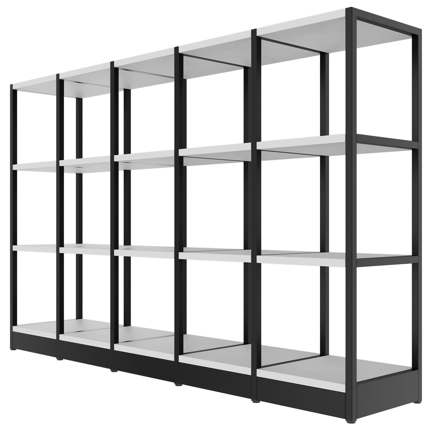 ATELLA Armoire d'étagère | 3 oh, 1960 x 1255 mm, gris perlé