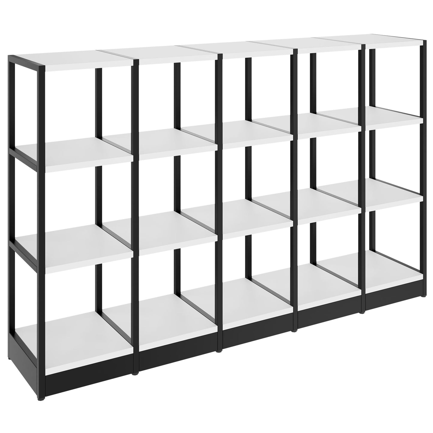 ATELLA Armoire d'étagère | 3 oh, 1960 x 1255 mm, blanc