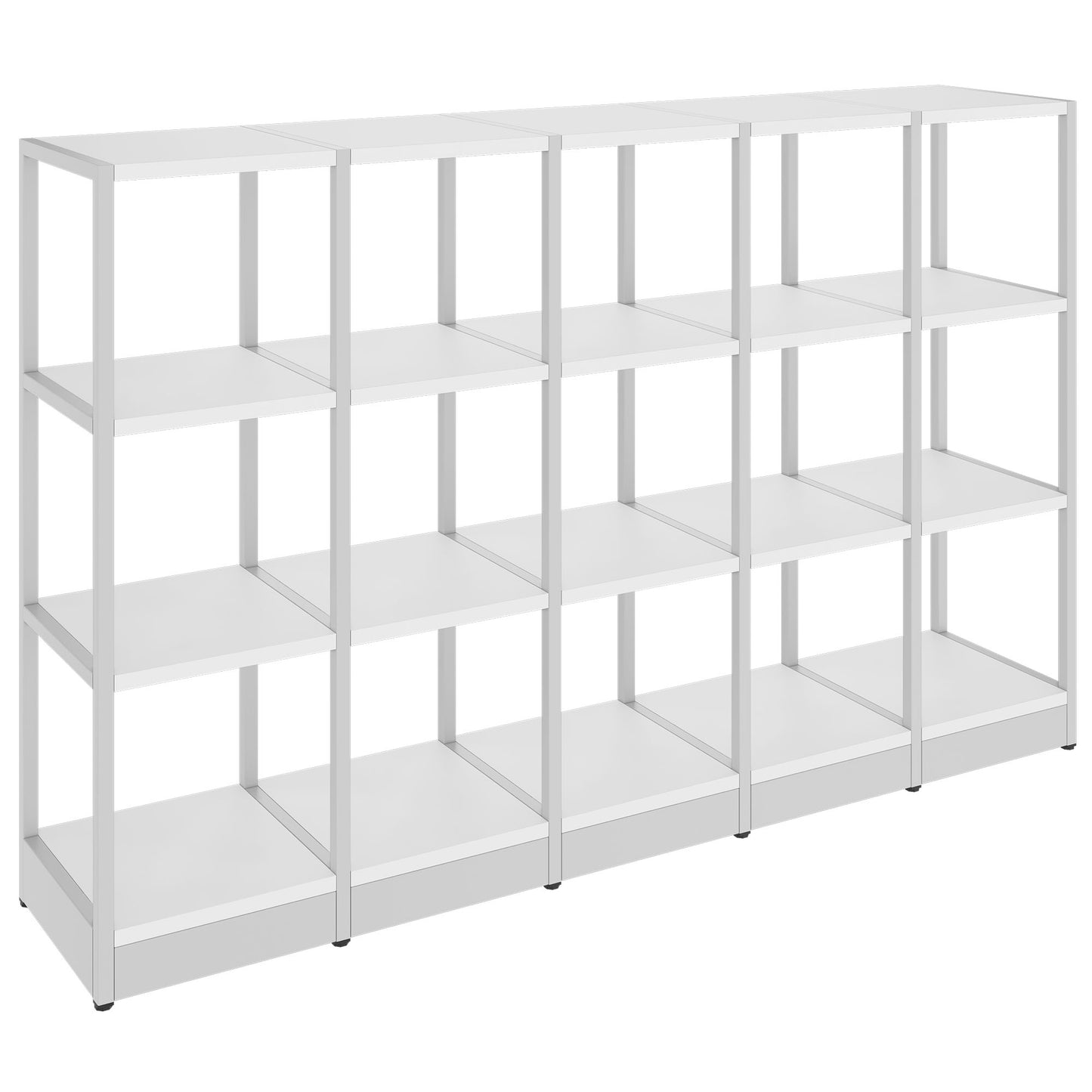 ATELLA Armoire d'étagère | 3 oh, 1960 x 1255 mm, blanc