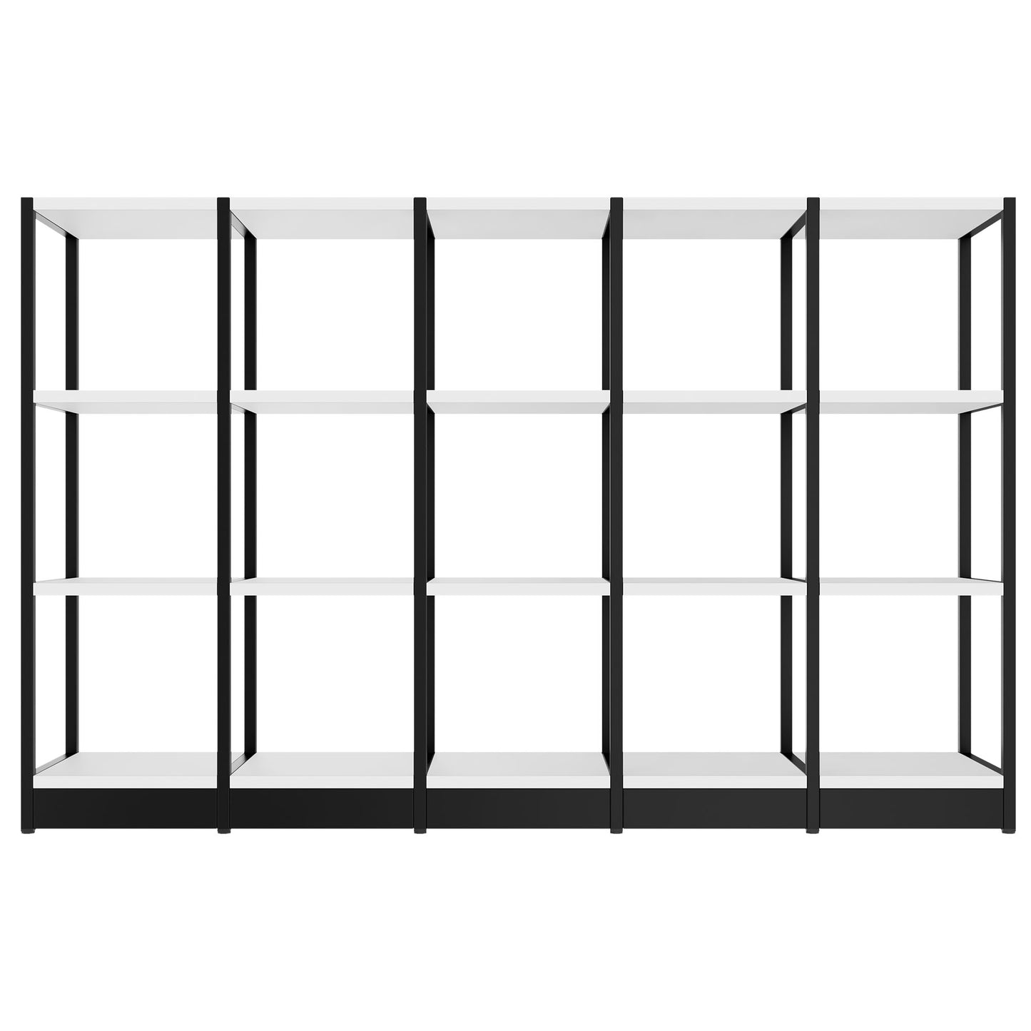 ATELLA Armoire d'étagère | 3 oh, 1960 x 1255 mm, blanc
