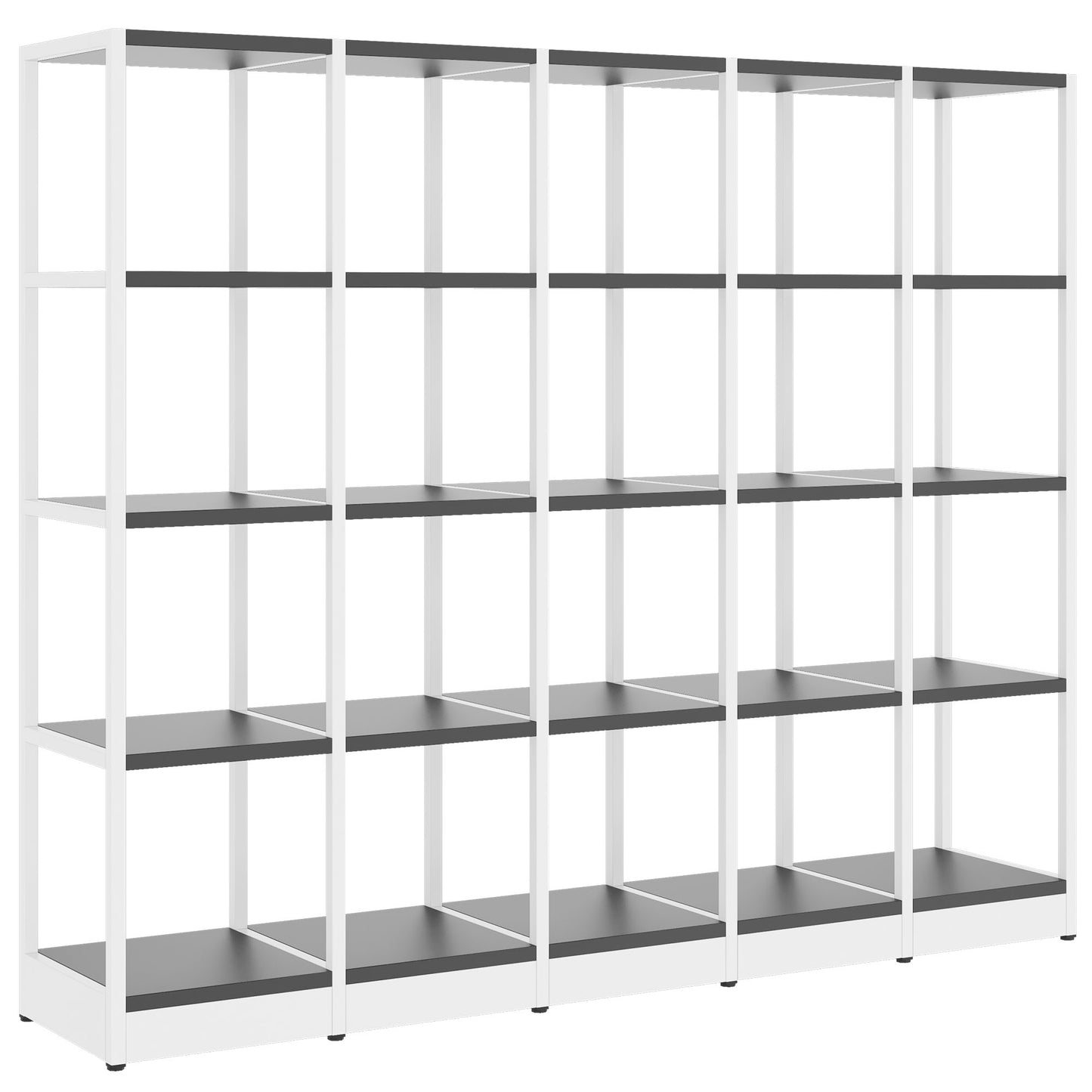 ATELLA Armoire d'étagère | 4 oh, 1960 x 1635 mm, anthracite