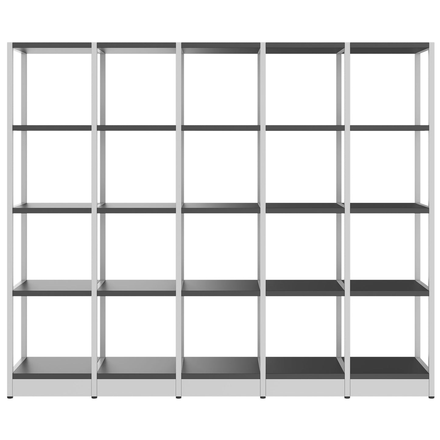 ATELLA Armoire d'étagère | 4 oh, 1960 x 1635 mm, anthracite