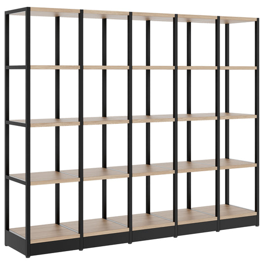 ATELLA shelf cabinet | 4 OH, 1960 x 1635 mm, amber oak