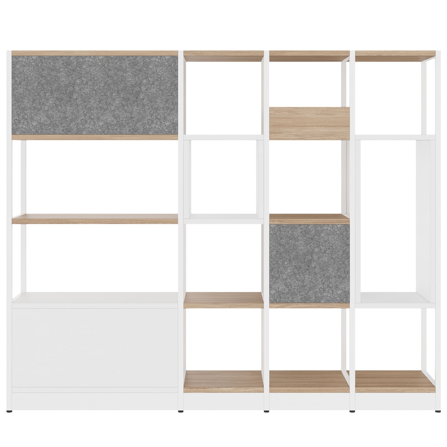 ATELLA Armoire d'étagère | 4 oh, 1960 x 1635 mm, chêne ambre