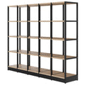 ATELLA shelf cabinet | 4 OH, 1960 x 1635 mm, amber oak - 3 Thumbnail Image