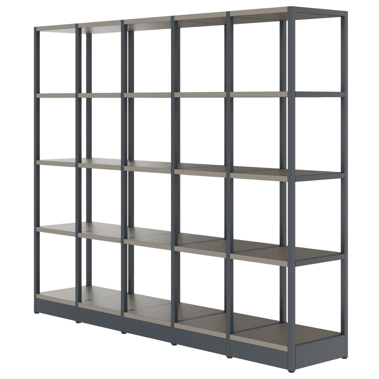 ATELLA shelf cabinet | 4 OH, 1960 x 1635 mm, Cubanite gray