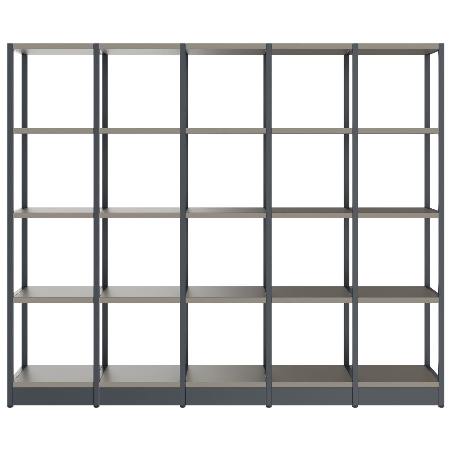 ATELLA shelf cabinet | 4 OH, 1960 x 1635 mm, Cubanite gray