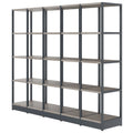 ATELLA Armadio scaffalato | 4 OH, 1960 x 1635 mm, rovere nordico grigio - 3 Thumbnail Image