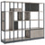 ATELLA Armoire d'étagère | 4 oh, 1960 x 1635 mm, North Oak Gray