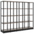 ATELLA Cabinet scaffale | 4 Oh, 1960 x 1635 mm, noce