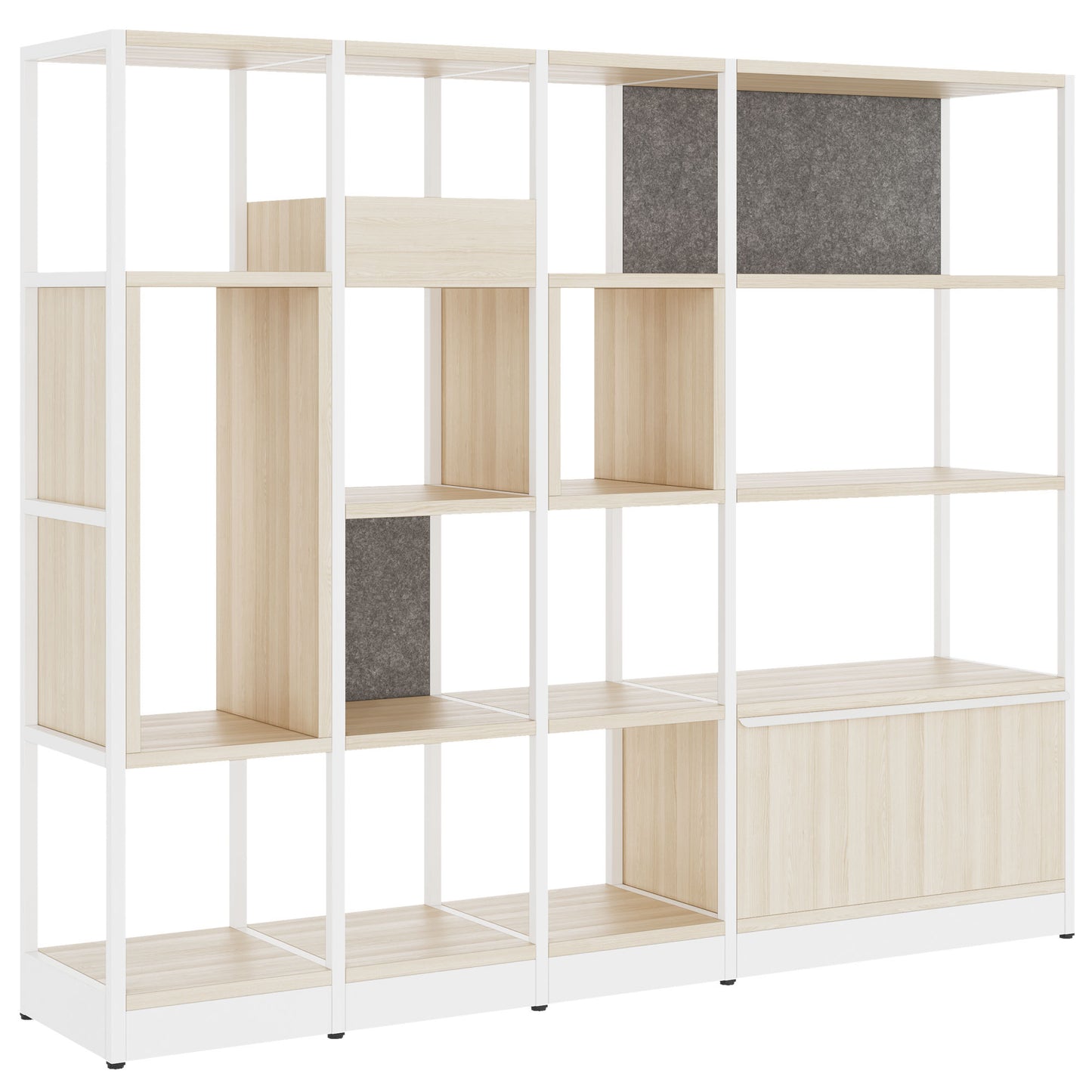 ATELLA Armoire d'étagère | 4 oh, 1960 x 1635 mm, cendres de sable