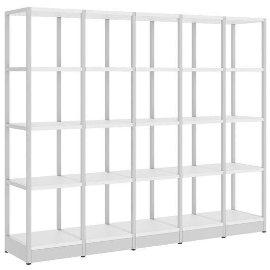 ATELLA Cabinet scaffale | 4 Oh, 1960 x 1635 mm, bianco