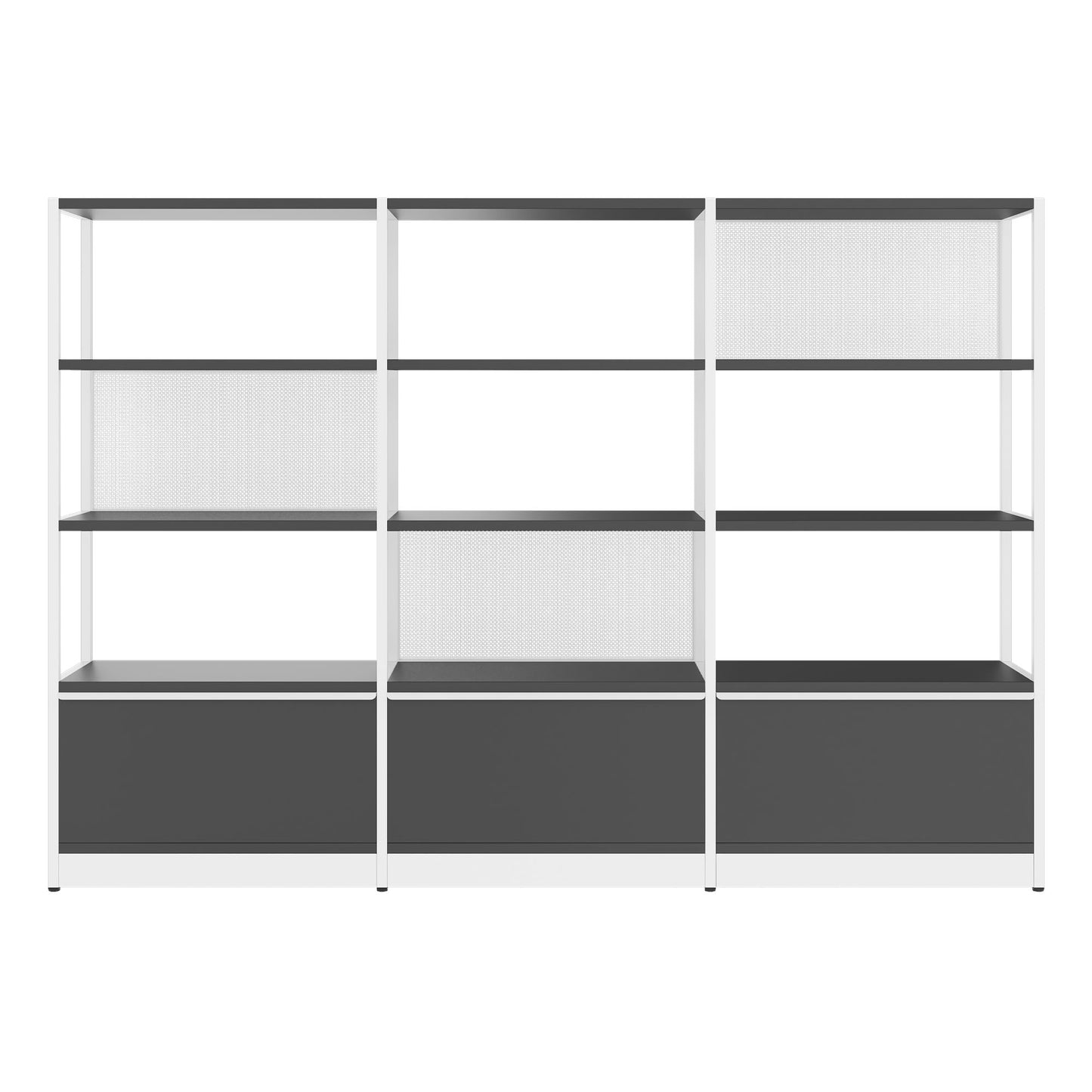 ATELLA Regalschrank | 4 OH, 2350 x 1635 mm, Anthrazit