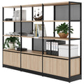 ATELLA shelf cabinet | 4 OH, 2350 x 1635 mm, amber oak - 3 Thumbnail Image