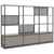 ATELLA Armoire d'étagère | 4 oh, 2350 x 1635 mm, gris cubanite