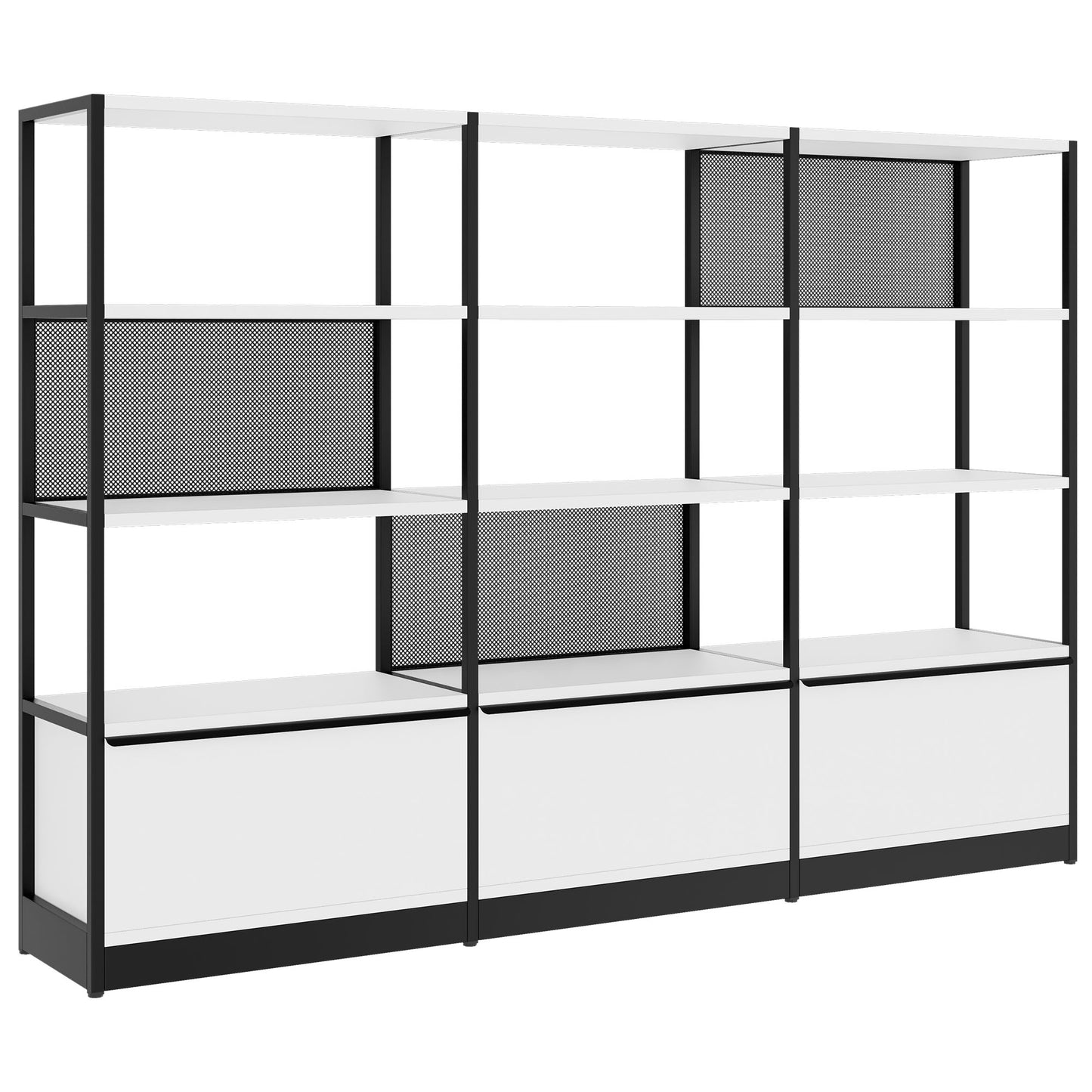 ATELLA Armoire d'étagère | 4 oh, 2350 x 1635 mm, blanc
