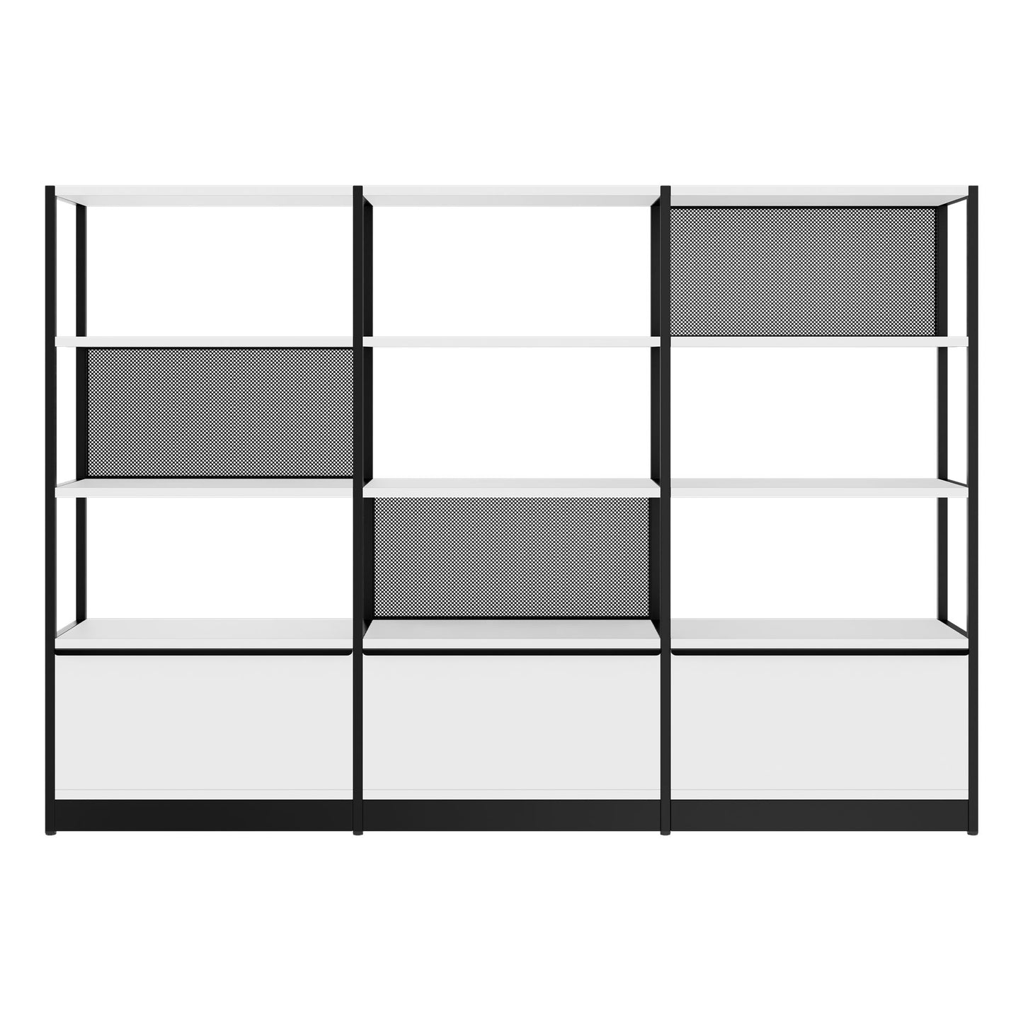 ATELLA Armoire d'étagère | 4 oh, 2350 x 1635 mm, blanc