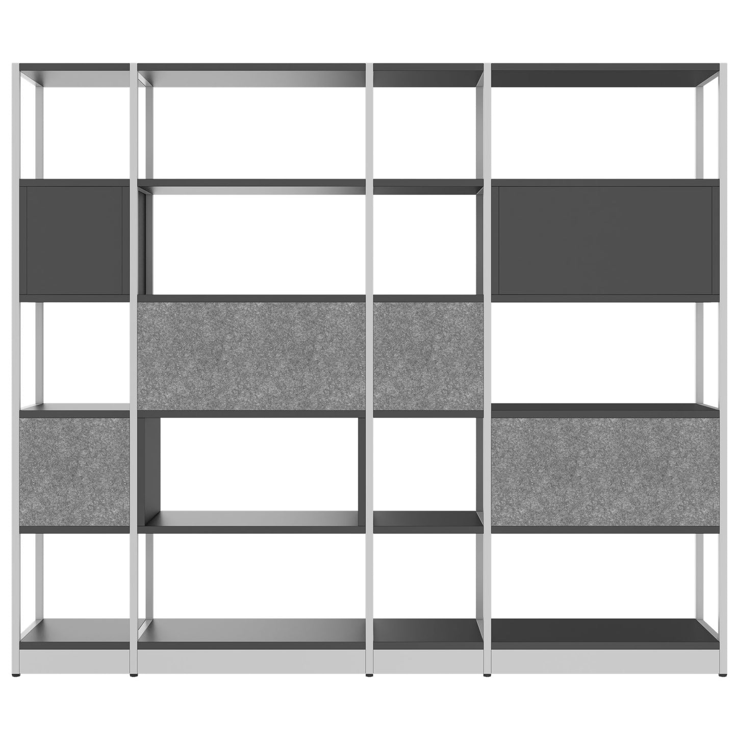 ATELLA Regalschrank | 5 OH, 2350 x 2015 mm, Anthrazit