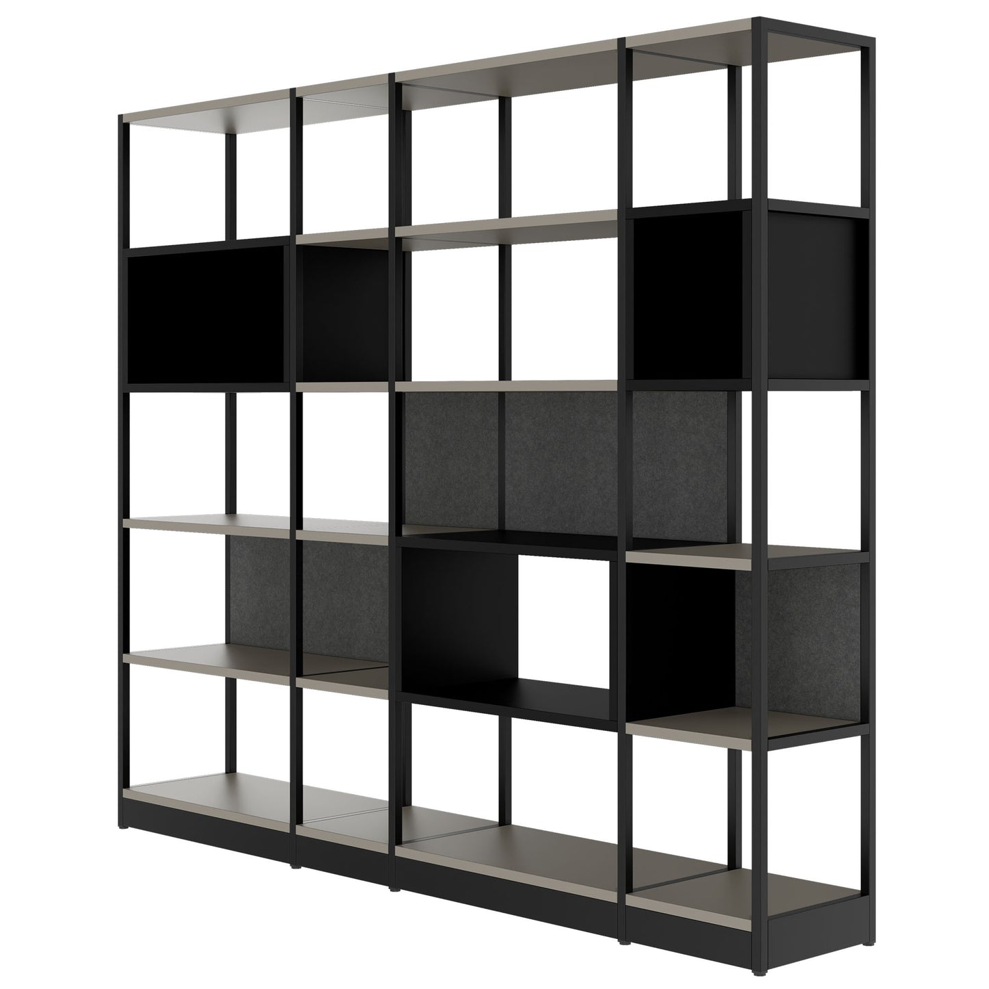 ATELLA shelf cabinet | 5 OH, 2350 x 2015 mm, Cubanite gray