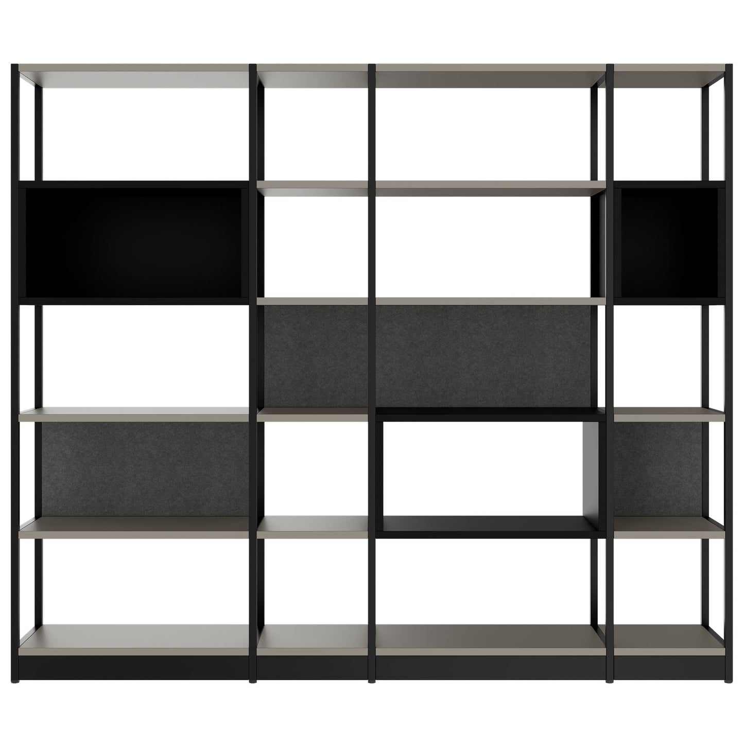 ATELLA shelf cabinet | 5 OH, 2350 x 2015 mm, Cubanite gray