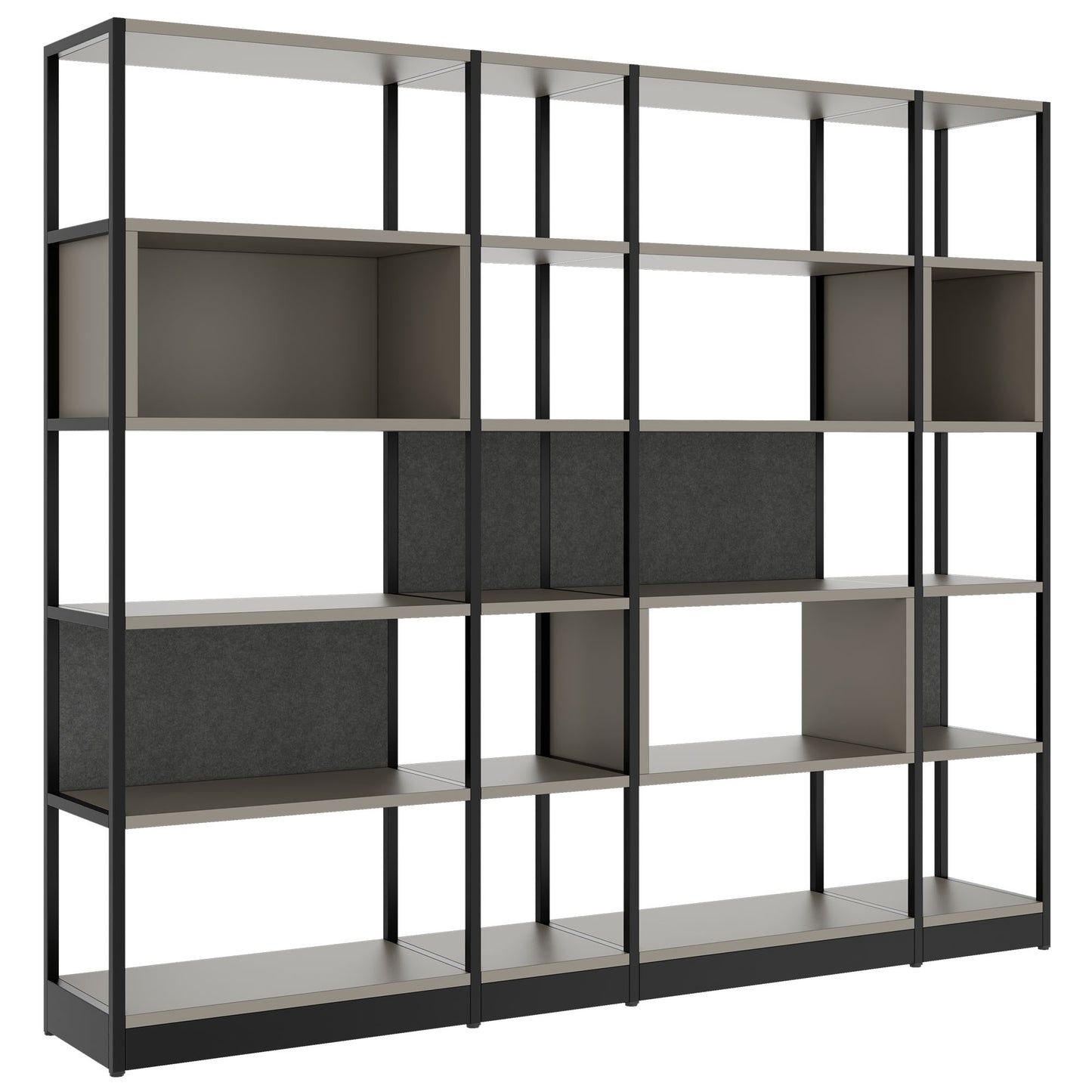 ATELLA shelf cabinet | 5 OH, 2350 x 2015 mm, Cubanite gray