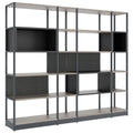 ATELLA Armoire à étagères | 5 OH, 2350 x 2015 mm, chêne nordique gris - 1 Thumbnail Image