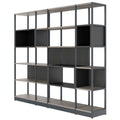 ATELLA Armoire à étagères | 5 OH, 2350 x 2015 mm, chêne nordique gris - 3 Thumbnail Image