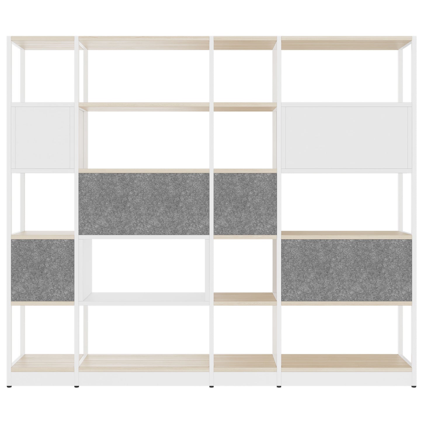ATELLA shelf cabinet | 5 OH, 2350 x 2015 mm, sand ash