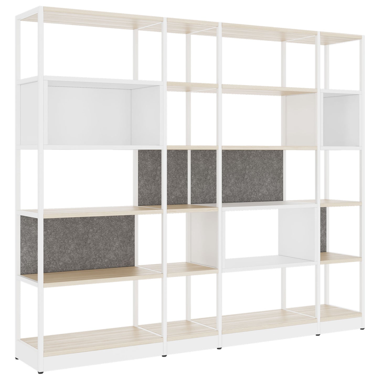 ATELLA shelf cabinet | 5 OH, 2350 x 2015 mm, sand ash
