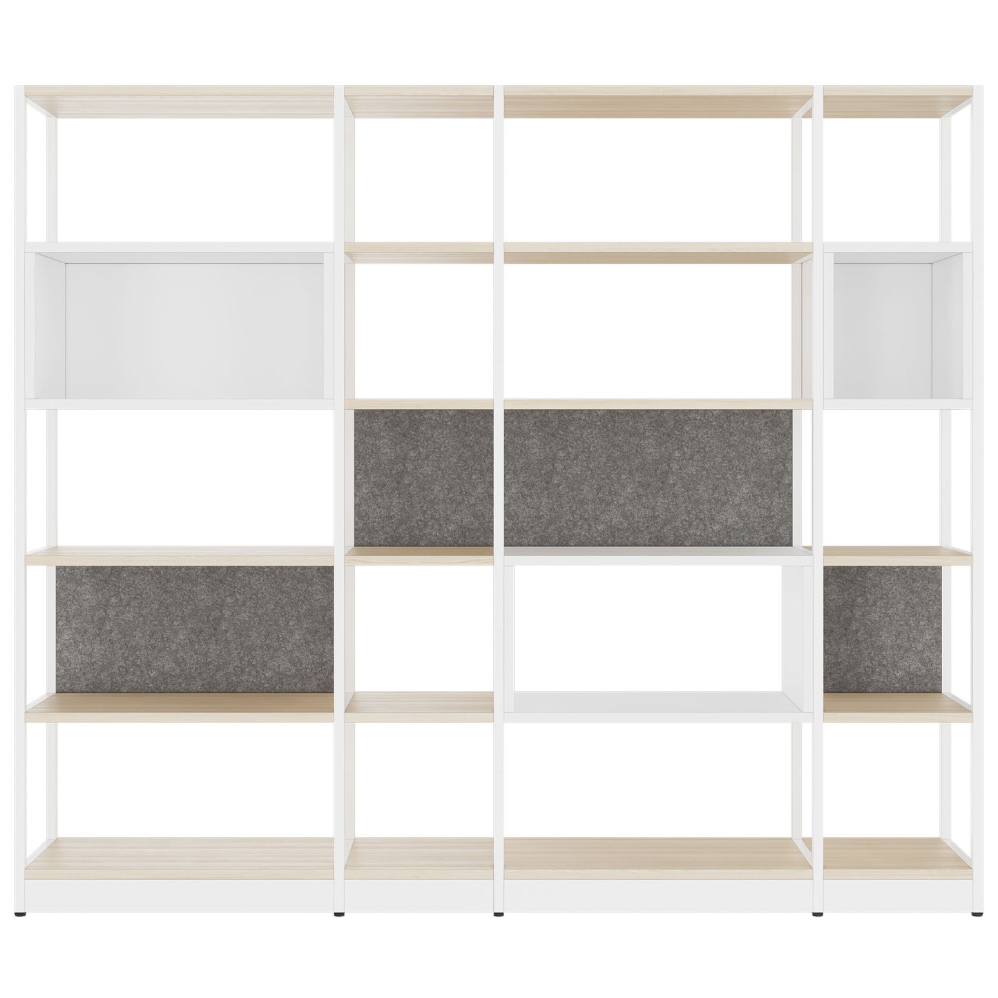 ATELLA shelf cabinet | 5 OH, 2350 x 2015 mm, sand ash